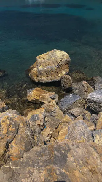 Photo of Rocks by the sea in greece