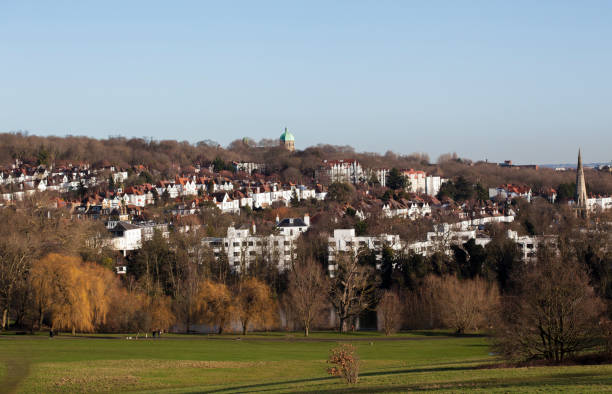 istock Early Spring in Hamstead Heath with a View to the Town 1172929553