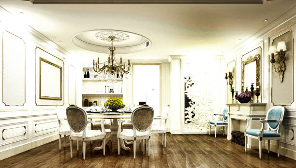 istock 3D Render of Classic Style Home Living room 1172933454