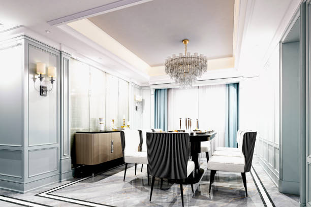 istock 3D Render of Classic Style Home Living room 1172933489