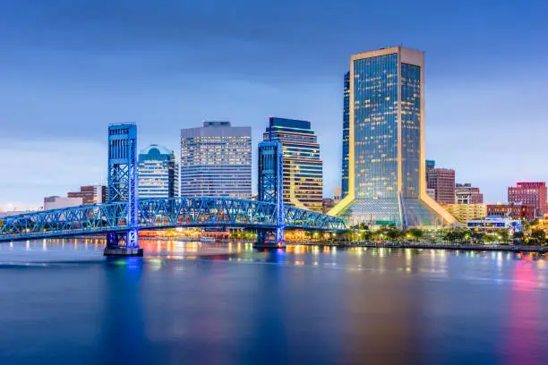 Photo of Jacksonville, Florida, USA downtown city skyline