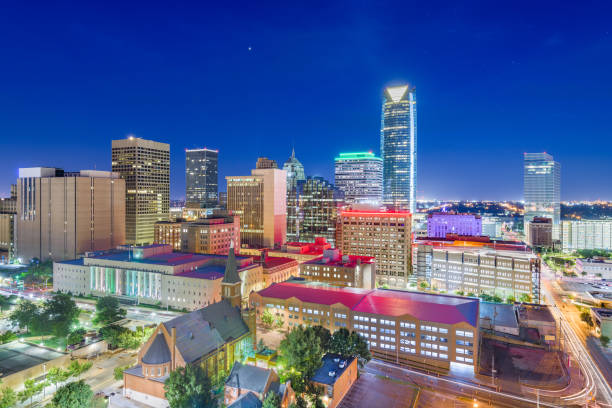istock Oklahoma City, Oklahoma, USA at twilight 1172933706
