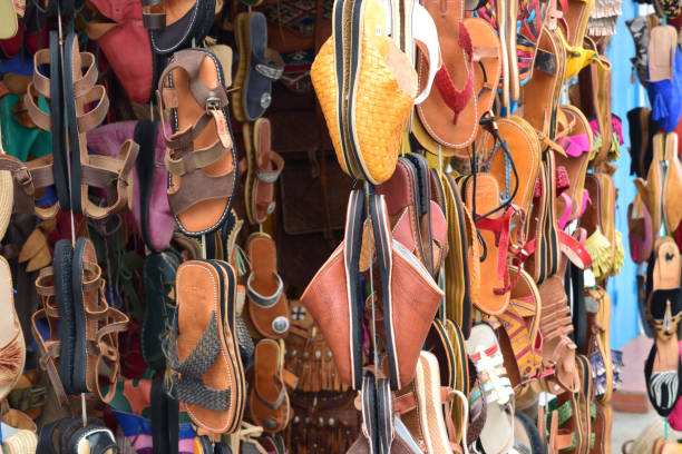 istock traditional Moroccan   shoes 1172938840