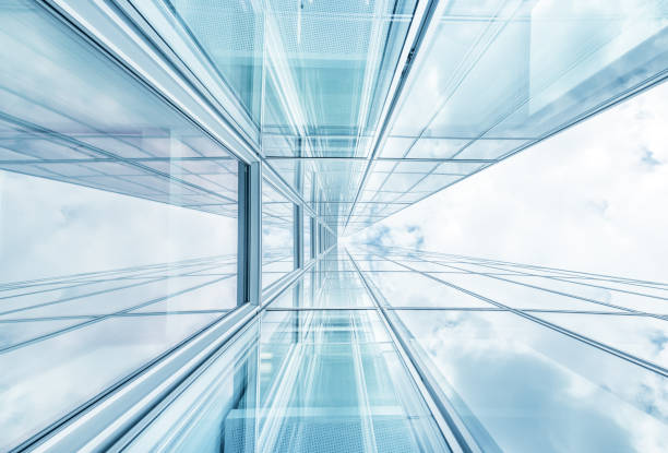 istock Abstract finance buildings seen from below 1172938847