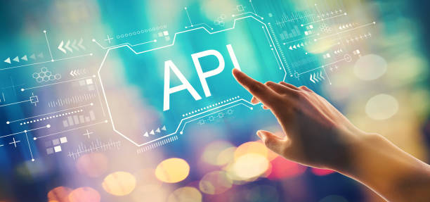 API concept with hand pressing a button API concept with hand pressing a button on a technology screen application programming interface photos stock pictures, royalty-free photos & images