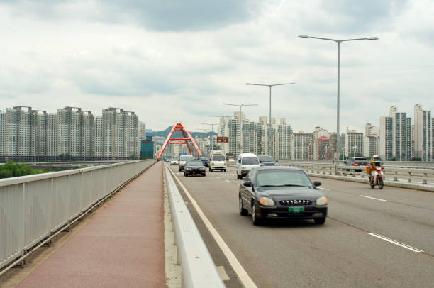 hangang rzeki w seulu w lecie w korei - hangang beach zdjęcia i obrazy z banku zdjęć