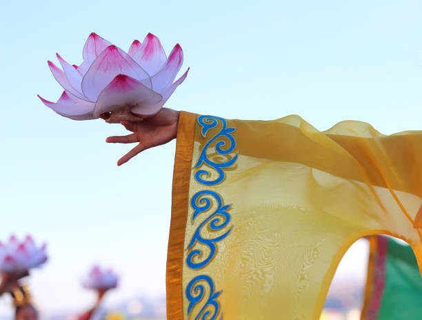 istock Lotus Flower during a dance 1172942735