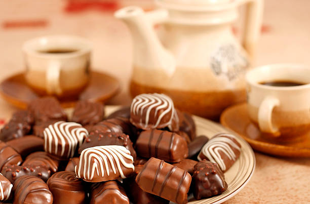 istock Chocolate candies and coffee. 117294383