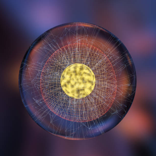 istock Colorful background and grid of atoms, 3d rendering. 1172946051
