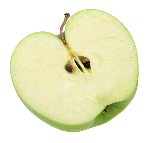 istock half of green apple isolated on a white background 1172946289