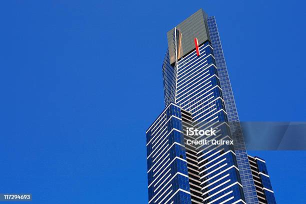 Niebieski Wieżowiec - zdjęcia stockowe i więcej obrazów Eureka Tower - Eureka Tower, Melbourne - Australia, Budynek z zewnątrz