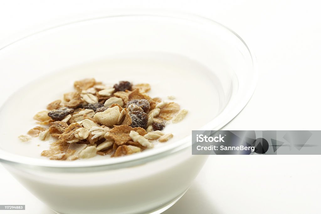 muesli healthy breakfast. muesli Bowl Stock Photo