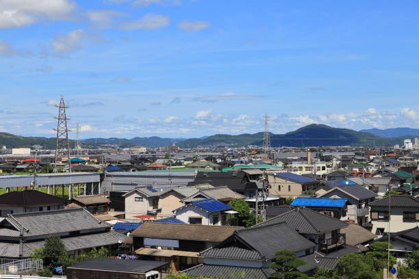 istock Okayama city along Asahi river,Japan 1172952782