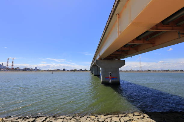 istock Okayama city along Asahi river,Japan 1172952845
