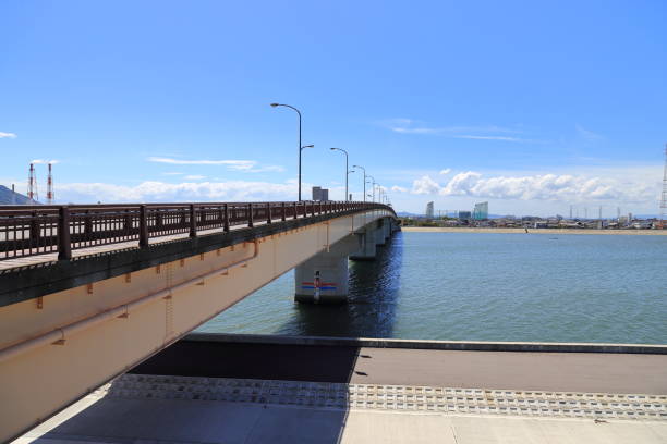 istock Okayama city along Asahi river,Japan 1172952913