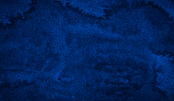 istock Dark rich blue watercolor background  with torn strokes and uneven divorces. 1172955730