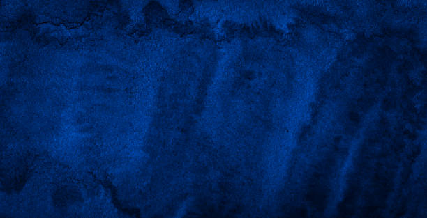 istock Dark rich blue watercolor background  with torn strokes and uneven divorces. 1172955737
