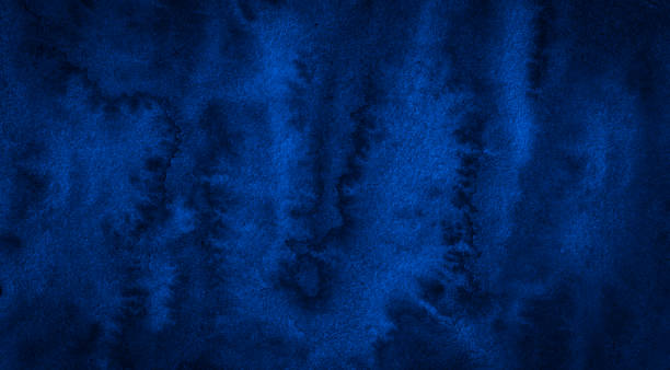 istock Dark rich blue watercolor background  with torn strokes and uneven divorces. 1172956439
