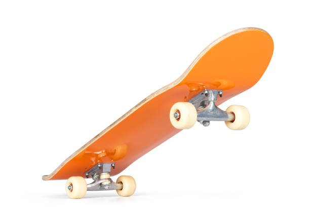 istock Yellow skateboard deck, isolated on white background. File contains a path to isolation 1172959442