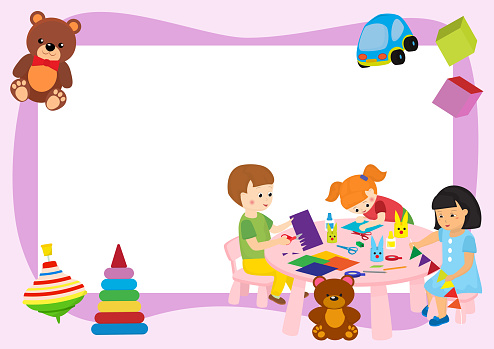 Ilustración de Ilustraciones Vectoriales De Banners De Marcos De Marcos De Niños Creativos Niñas Y Niños Jugando Pintando Cortando Papel Dibujando Concepto De Educación Y Disfrute Lápices Coloridos Acuarela Plasticina y más Ilustración de Ilustraciones Vectoriales De Banners De Marcos De Marcos De Niños Creativos Niñas Y Niños Jugando Pintando Cortando Papel Dibujando Concepto De Educación Y Disfrute Lápices Coloridos Acuarela Plasticina y más