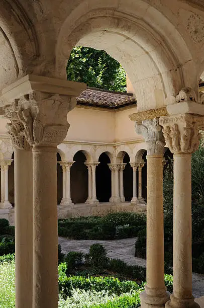 Roman portico in a convent in Avignon