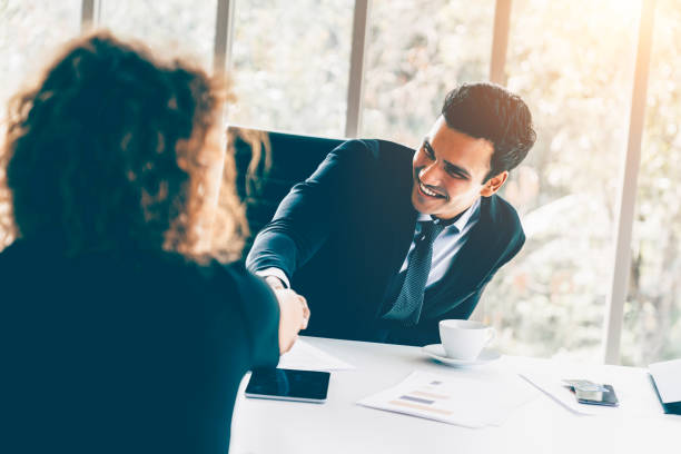 istock Business interview and agreement concept 1172963575
