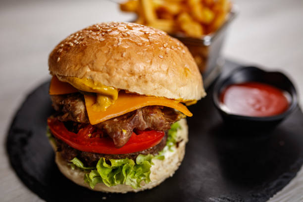 istock Burger with french fries 1172966761