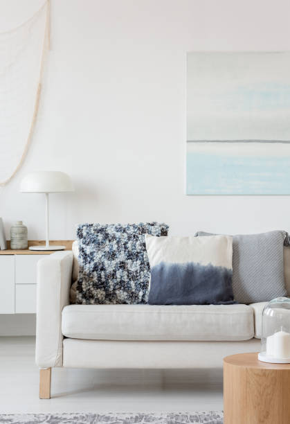 istock Close-up of beige couch 1172969719