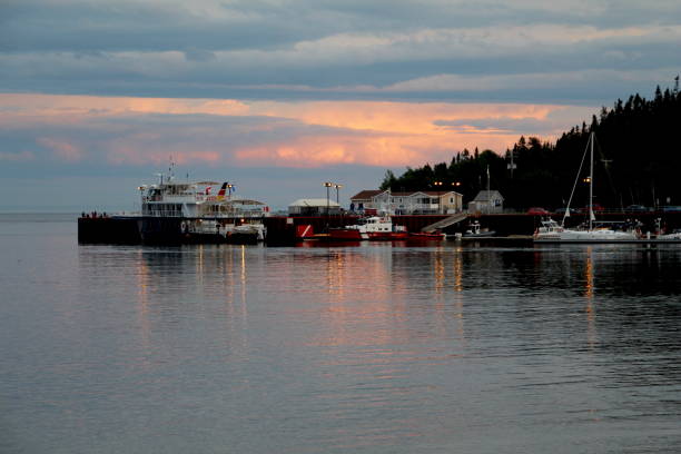 istock Sunset landscape, harbor at night 1172971056