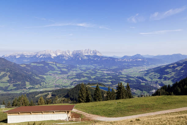 kitzbuhel - hahnenkamm foto e immagini stock