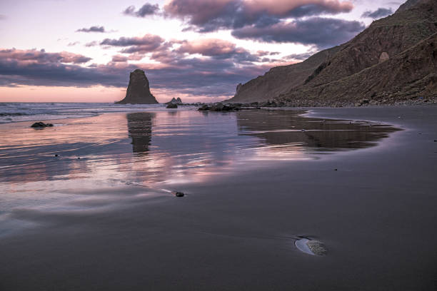 istock impressive rocky coast at sunset, Playa de Benijo 1172976566