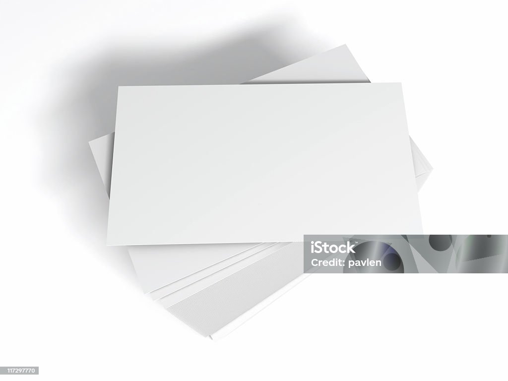 Vuoto business card - Foto stock royalty-free di Affari