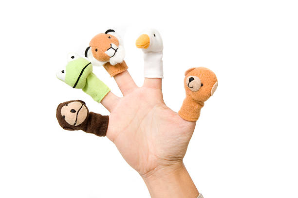 палец игрушки - игра пальцами стоковые фото и изображения