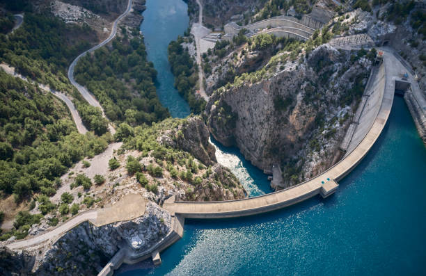 istock top view of the big dam 1172981770