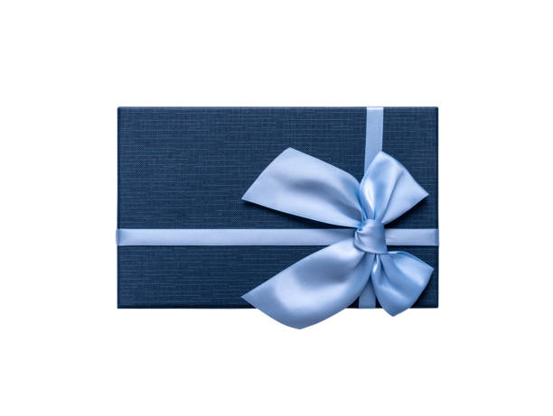 istock Gift box in blue isolated on white background. 1172982671