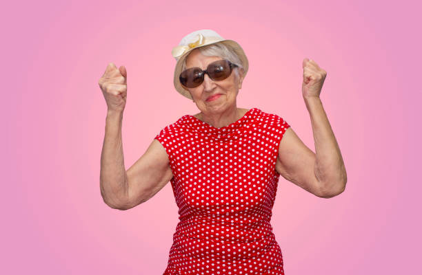 istock Old Woman with surprised expression on her face 1172987226