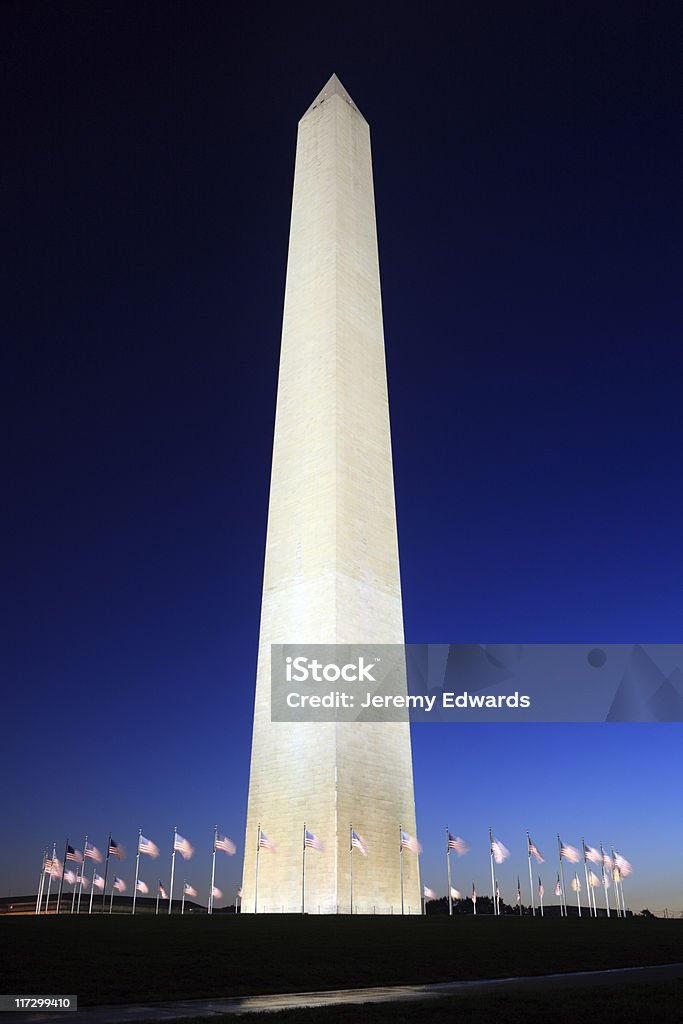 Washington Monument, D.C. - Lizenzfrei Abenddämmerung Stock-Foto