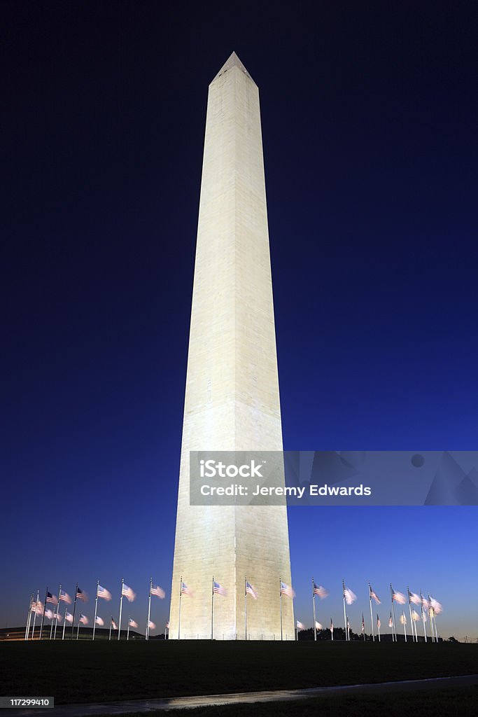 Monumento de Washington, DC - Royalty-free Anoitecer Foto de stock