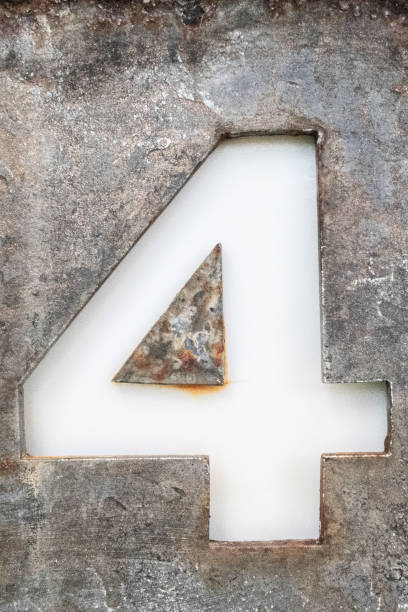 istock Metal Number Four 1172995057