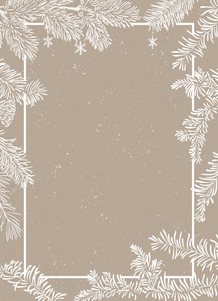 ilustrações de stock, clip art, desenhos animados e ícones de christmas poster - illustration. vector illustration of christmas background - winter abstract new frame