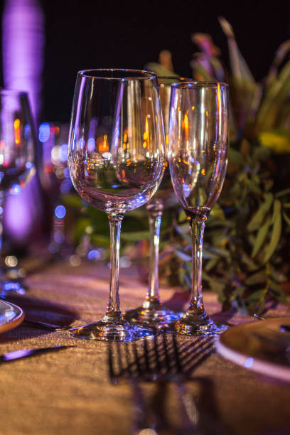 istock Glasses on a table during a banquet 1172997957