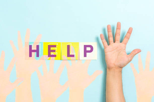 istock Concept of asking for help or 