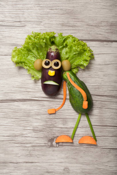 istock Creative way of making a boy with food ingredients 1173004896