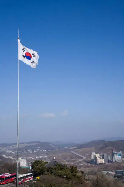 Taegeukgi in Unification Observatory, South Korea