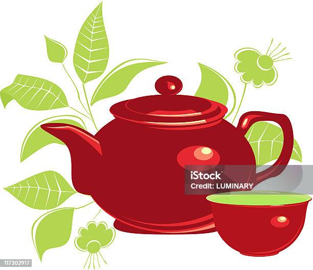 Herbata - Stockowe grafiki wektorowe i więcej obrazów Brązowy - Brązowy, Ceremonia herbaty, Chińska herbata