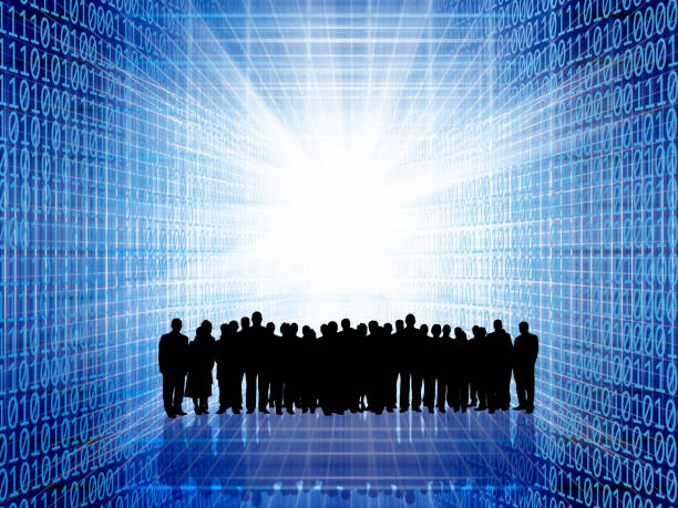 istock silhouetted group of business people in binary codes 1173041080