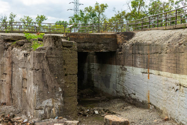 istock Ruins of old factory 1173046673