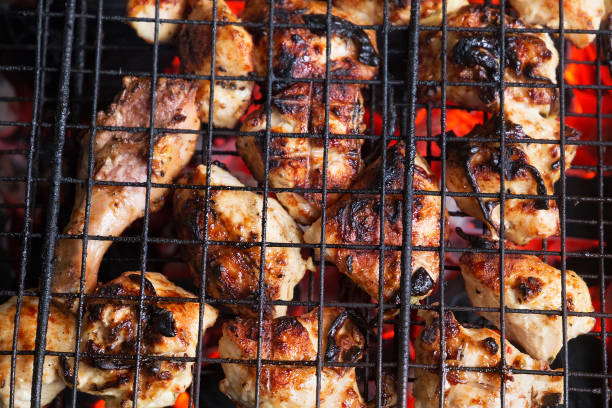 istock Barbecue from chicken meat on the grill. 1173048140