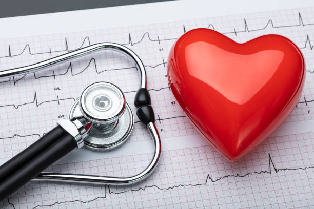 istock Cardiogram With Heart And Stethoscope 1173054018