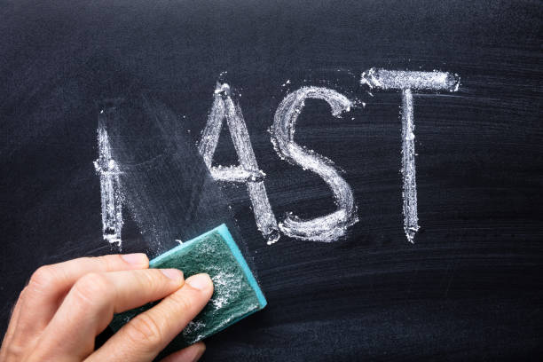 istock Hand Erasing Past Word From Blackboard 1173054546